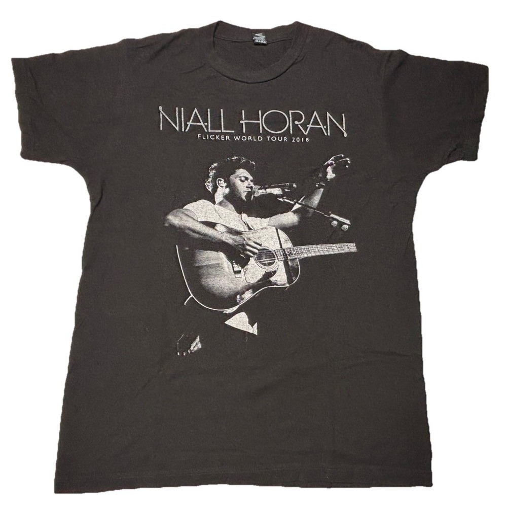 Niall Horan Flicker World Tour 2018 Concert T Shirt Medium Tultex Band Tee